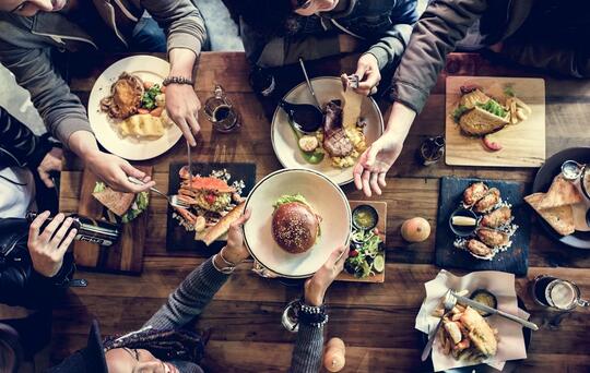 people dining