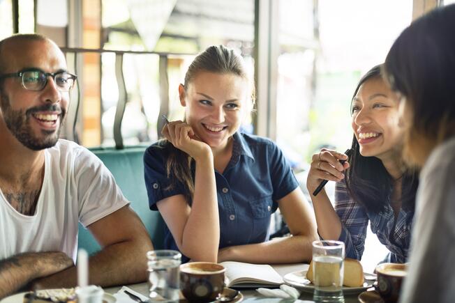 people dining