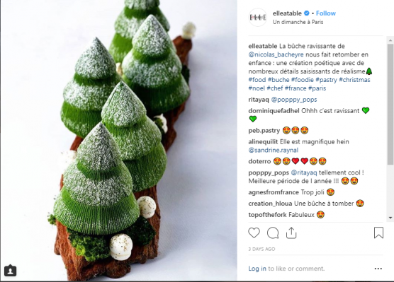 buche-de-noel-sapin-instagram