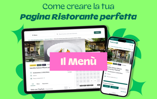 TheFork il menù